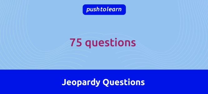 Illustration of Jeopardy Questions