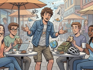Illustration of Round the world cycling trip