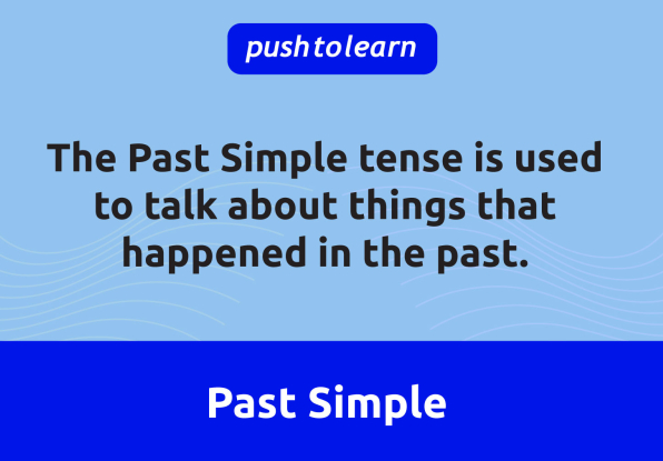 Illustration of Past Simple