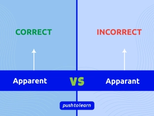 Illustration of Apparent vs Apparant