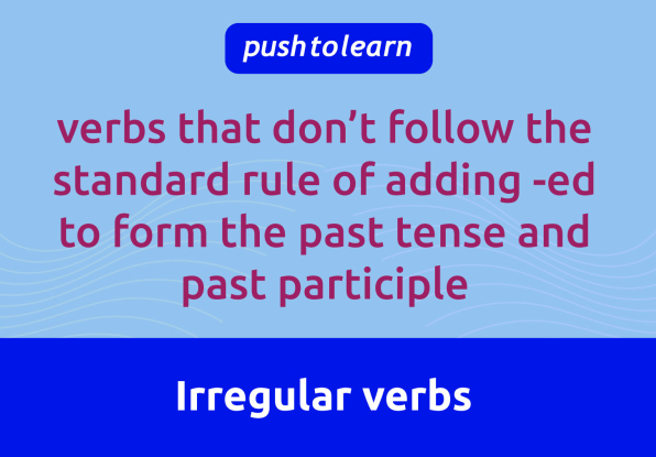 Illustration of Irregular Verbs