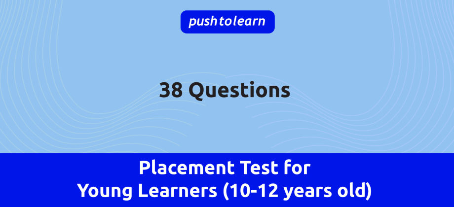 Illustration of English Placement Test for Young Learners