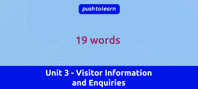 Illustration of Unit 3 - Visitor Information and Enquiries