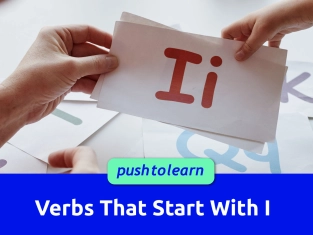 Illustration of Verbs That Start With I