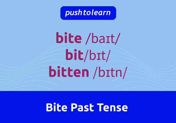 Illustration of Bite Past Tense