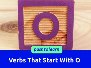 Illustration of Verbs That Start With O