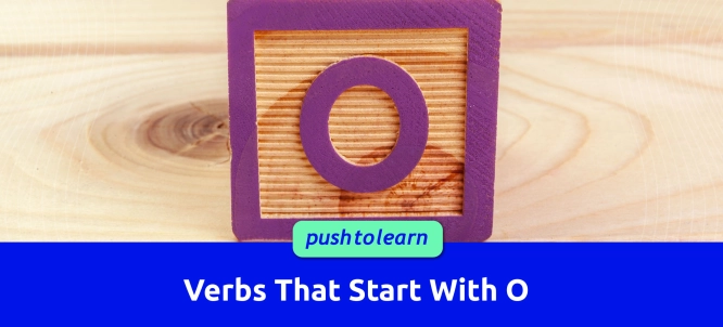 Illustration of Verbs That Start With O