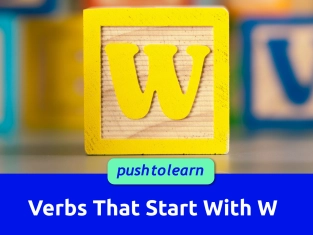 Illustration of Verbs That Start With W