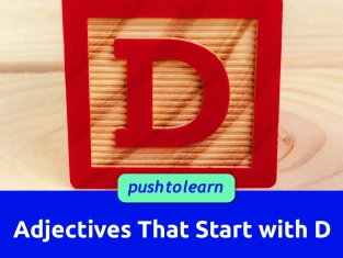 Illustration of Adjectives That Start with D