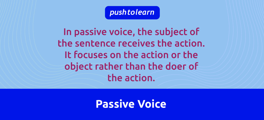 Illustration of Active and passive voice