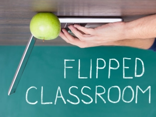 Illustration of Flipped classroom for language schools