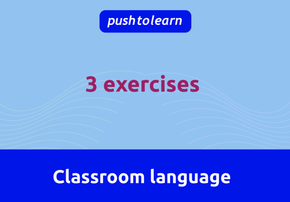 Illustration of Classroom language