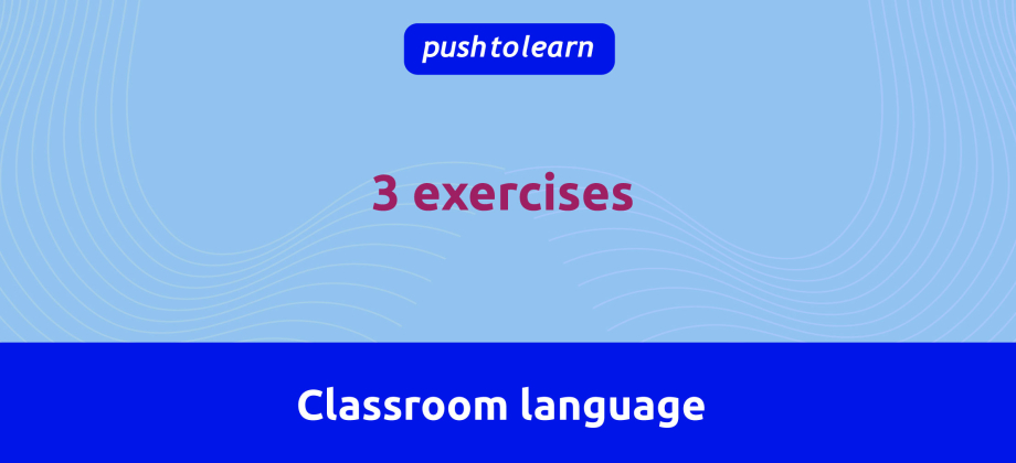 Illustration of Classroom language