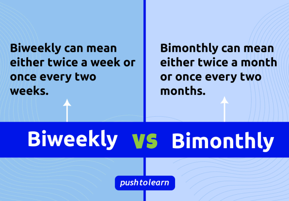 Illustration of Biweekly vs Bimonthly