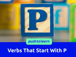 Illustration of Verbs That Start With P