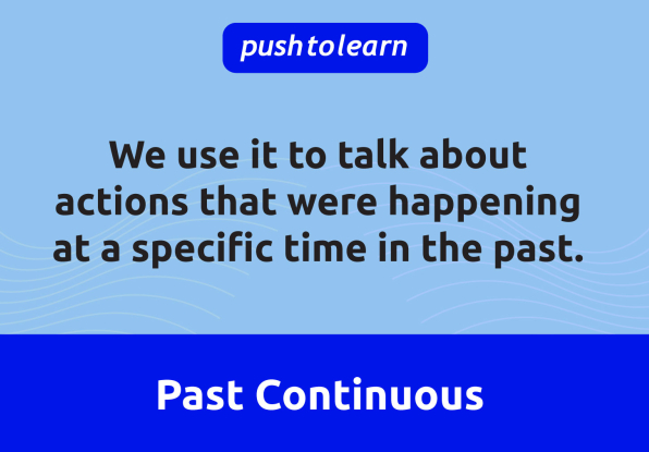 Illustration of Past Continuous