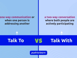 Illustration of Talk To vs Talk With