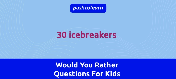 Illustration of Would You Rather Questions For Kids - for Games, Parties, and Icebreakers