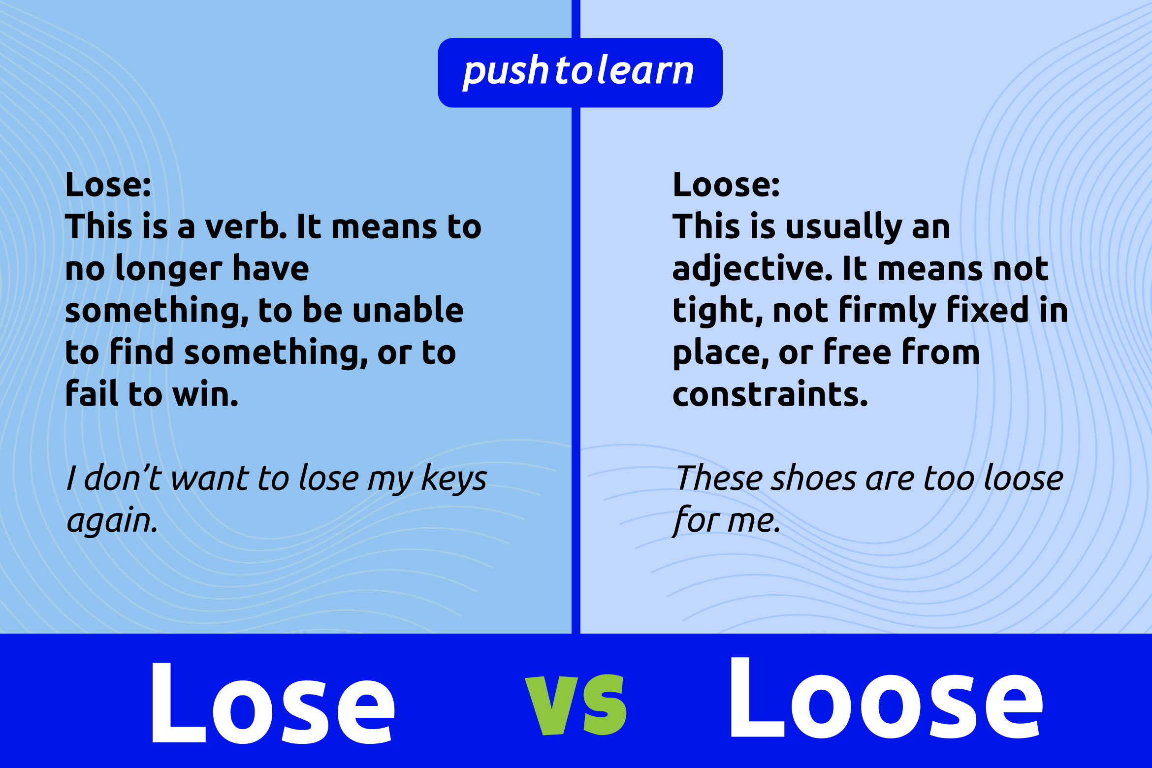 Lose vs Loose